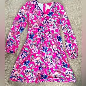 Lilly Pulitzer Carmella Dress in color Last Bud Not Least